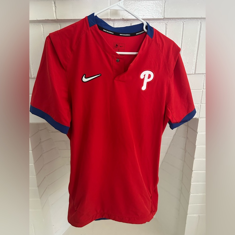 Philadelphia Phillies Nike Authentic Collection Short Sleeve Hot Pullover Jacket